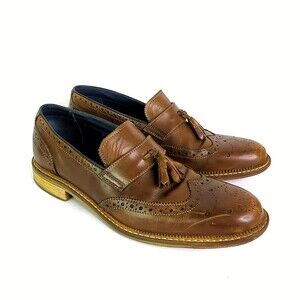 Goodwin Smith Brown Loafer Wing Tip Tassel Dress Shoe Oxford Men Size 11 EU 44